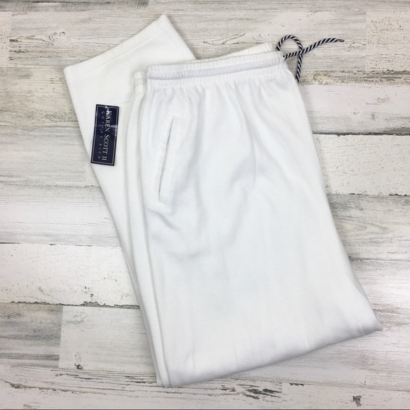 Karen Scott Pants - NWT Karen Scott II Cotton Rich White Pants 3X